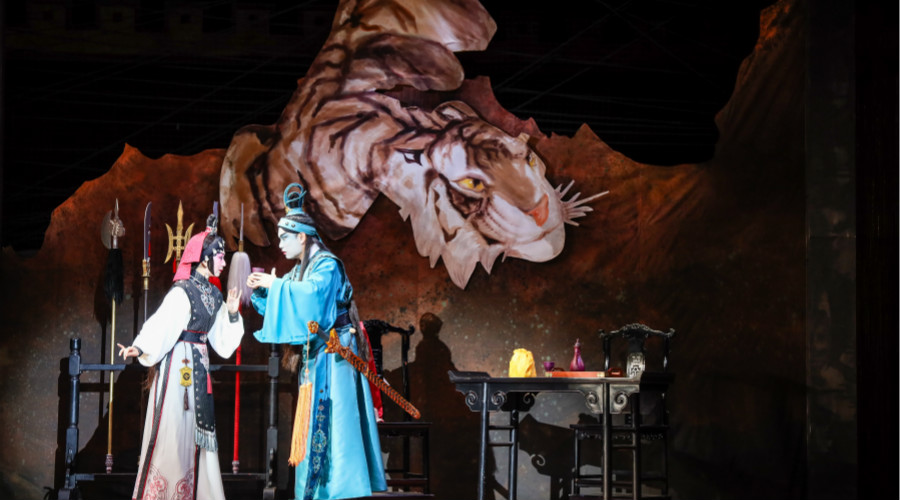 Commissioned & Produced by HK Arts Festival  Cantonese Opera Pavilion of a Hundred Flowers by Junhui Mao	